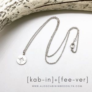 Compass Necklace - Silver